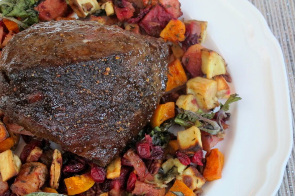 Balsamic & Maple Dijon Holiday Bison Roast