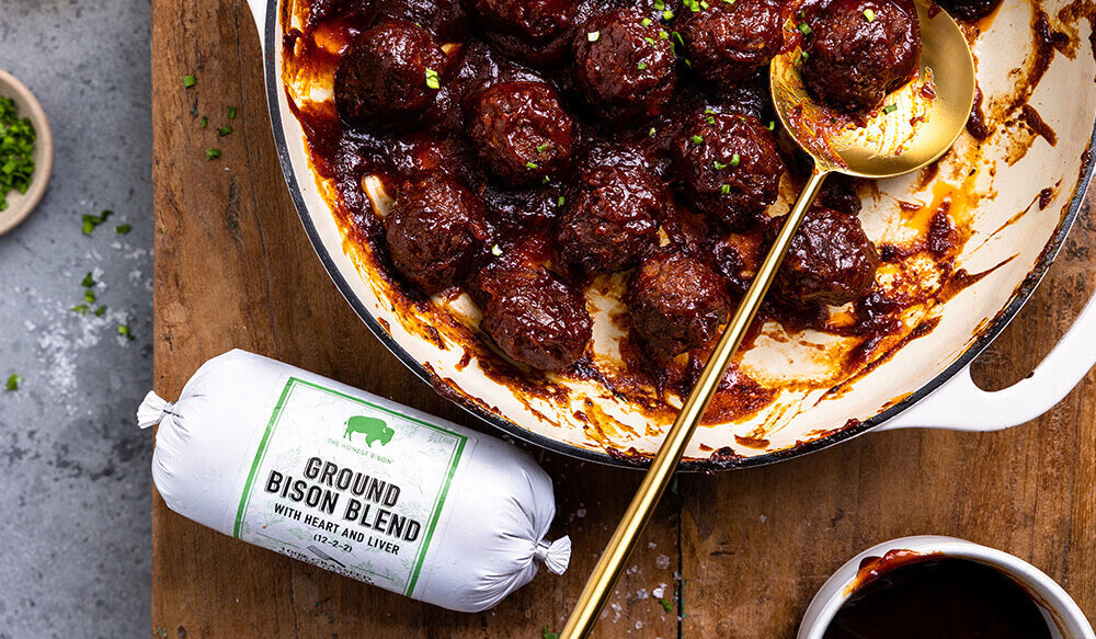 Bourbon BBQ Bison Meatballs