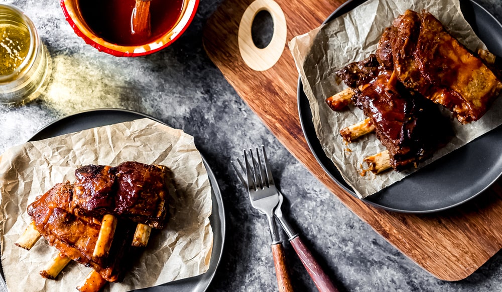 Beer-Braised BBQ Elk Short Ribs