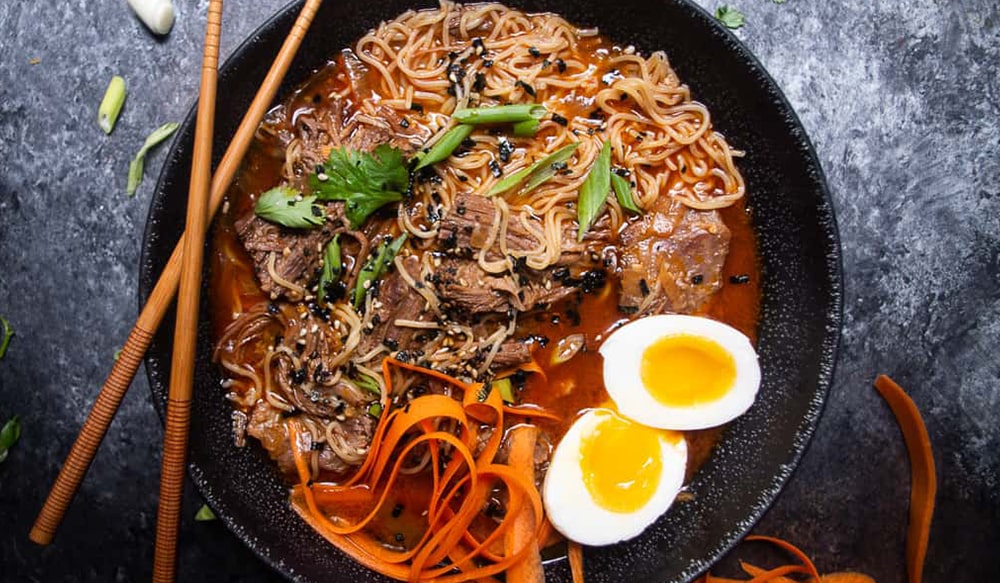 Bison Short Ribs Instant Pot Ramen