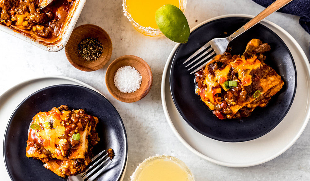 Ground Venison Enchilada Casserole