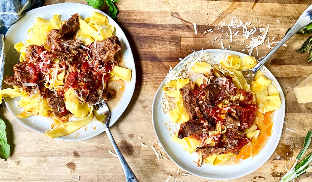 Instant Pot Bison Short Ribs Ragu