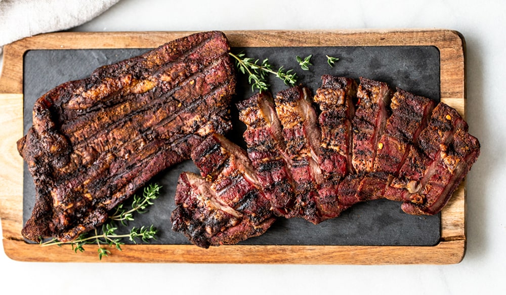 Smoked Venison Brisket with Spicy Coffee Rub