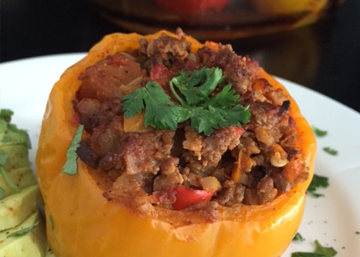 bison stuffed peppers