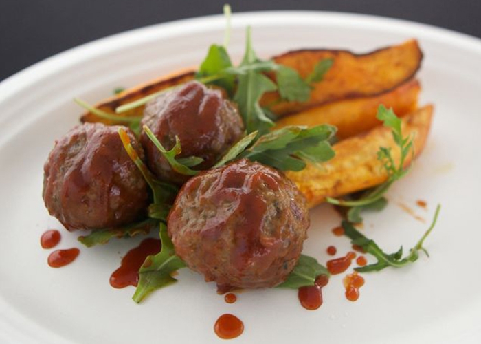 bison meatballs at crossfit games