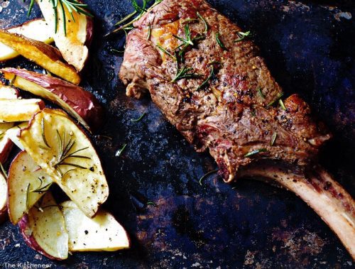 tomahawk bison steak potatoes kitcheneer