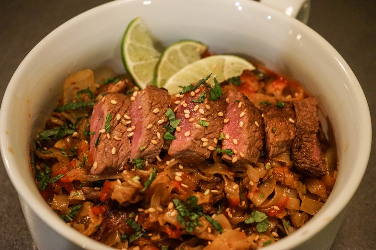 Ginger Spiced Bison Sirloin Steak recipe